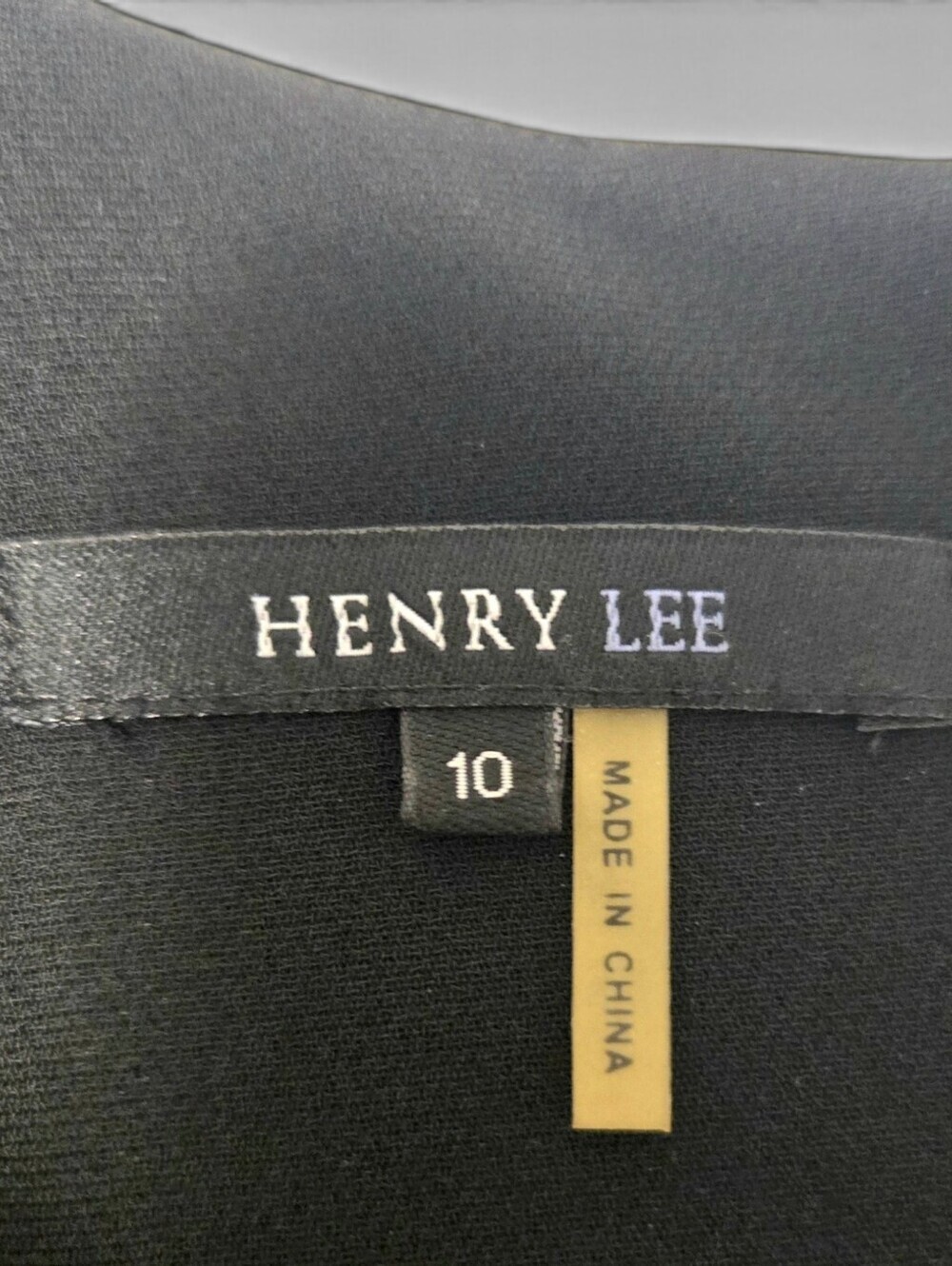 Henry Lee, Black Short Sleeve Dress, Size 10. - Picture 13 of 14
